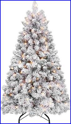 8 ft Prelit Snow Flocked Artificial Full Christmas Tree Pine Tree with 700 light 8 ft Prelit Snow Flocked Artificial Full Christmas Tree Pine Tree with 700 light
