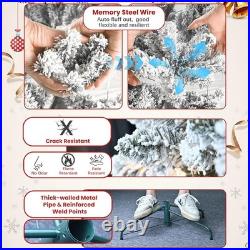 8 ft Prelit Snow Flocked Artificial Full Christmas Tree Pine Tree with 700 light 8 ft Prelit Snow Flocked Artificial Full Christmas Tree Pine Tree with 700 light