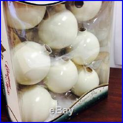 8 pack porcelain ball ornaments blank pearl white, holiday ornaments personalize
