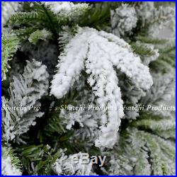 8ft 240cm Designer Artificial Christmas Tree Snow Covered Xmas Decorations