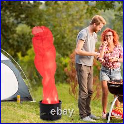 90-240V Electric Red Flame Light Simulated Campfire Light Fake Flame Light