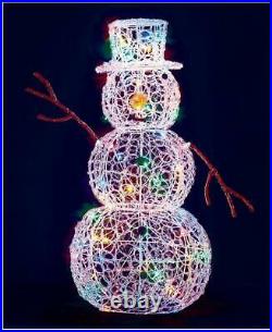 90cm LED Acrylic Xmas Snowman Indoor & Outdoor Use Christmas Decoration