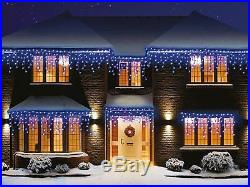 960 Christmas LED Snowing Icicle Lights Bright White Blue Xmas Indoor Outdoor