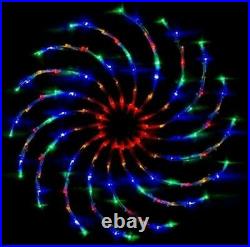 96 Led Star Light Silhouette Window Flashing Spinner Chaser Spiral Wedding Party