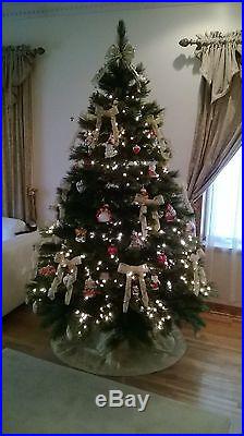 $999 BALSAM HILL Scotch Pine Christmas Tree 7.5 with ORNAMENTS, Radko, Polonaise