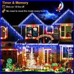 99 Ft Blue Icicle Christmas Lights Outdoor 1216 LED 228 Drops String Lights 99 Ft Blue Icicle Christmas Lights Outdoor 1216 LED 228 Drops String Lights