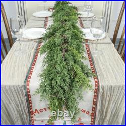 9FT Artificial Christmas Garland Realistic Cedar Pine Greenery Holiday HomeDecor