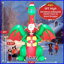 9FT Christmas Inflatables Giant Dragon 2025 NEW LED Outdoor Decoration 9FT Christmas Inflatables Giant Dragon 2025 NEW LED Outdoor Decoration