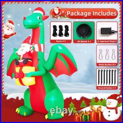 9FT Christmas Inflatables Giant Dragon 2025 NEW LED Outdoor Decoration 9FT Christmas Inflatables Giant Dragon 2025 NEW LED Outdoor Decoration
