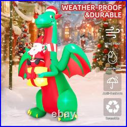 9FT Christmas Inflatables Giant Dragon 2025 NEW LED Outdoor Decoration 9FT Christmas Inflatables Giant Dragon 2025 NEW LED Outdoor Decoration