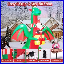 9FT Christmas Inflatables Giant Dragon 2025 NEW LED Outdoor Decoration 9FT Christmas Inflatables Giant Dragon 2025 NEW LED Outdoor Decoration