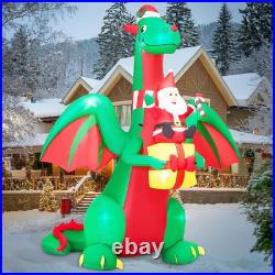 9FT Christmas Inflatables Giant Dragon 2025 NEW LED Outdoor Decoration 9FT Christmas Inflatables Giant Dragon 2025 NEW LED Outdoor Decoration