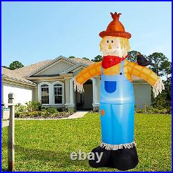 9FT Lighted Inflatable Scarecrow Décor Fall & Harvest Outdoor & Indoor Holiday Y