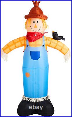 9FT Lighted Inflatable Scarecrow Décor Fall & Harvest Outdoor & Indoor Holiday Y