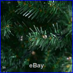 9FT Pre-Lit Artificial Christmas Tree Auto-Spread/Close up Branches 11 Flash Mod