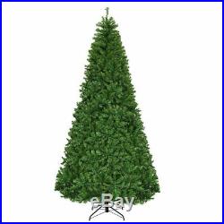 9Ft Artificial Christmas Tree Pre-Lit Hinged with 1000 LED Lights & Stand Décor