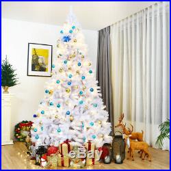 9Ft Hinged Artificial Christmas Tree Premium Pine Tree 2132 Tips withStand White