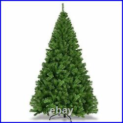 9Ft PVC Artificial Christmas Tree 2132 Tips Premium Hinged with Metal Legs Green