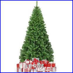 9Ft PVC Artificial Christmas Tree 2132 Tips Premium Hinged with Metal Legs Green