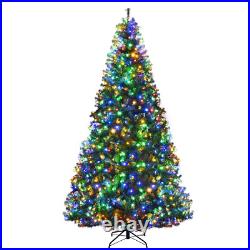 9Ft Pre-Lit Artificial Christmas Tree Hinged 1000 LED Lights