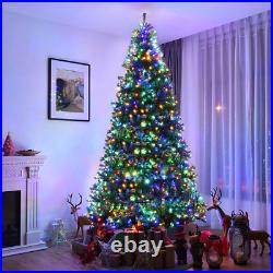 9Ft Pre-Lit Artificial Christmas Tree Hinged 1000 LED Lights