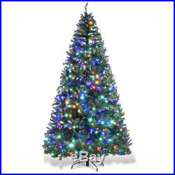9Ft Pre-Lit Artificial Christmas Tree Premium Hinged with 1000 LED Lights & Stand