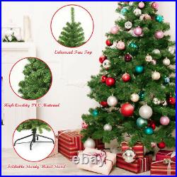 9Ft Unlit Hinged PVC Artificial Christmas Tree Premium Spruce Tree with 2094 Tips