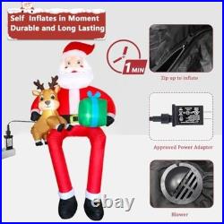 9.5Ft Inflatable Santa Claus with LED Lights for Outdoor Christmas Décor