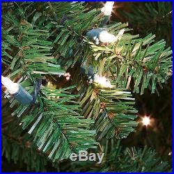 9.5' Full Douglas Fir Tree Clear Lights holiday artificial christmas Xmas green