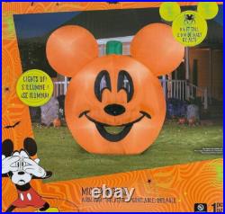 9.5′ Inflatable LED Halloween Disney Mickey Mouse Pumpkin Jack-O ...