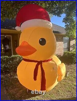 9.5 ft. Holiday Living Gemmy Christmas Rubber Ducky Lighted Inflatable Blow Up