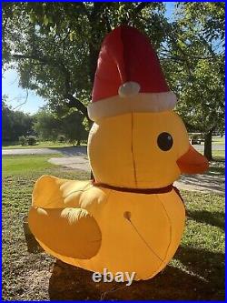 9.5 ft. Holiday Living Gemmy Christmas Rubber Ducky Lighted Inflatable Blow Up