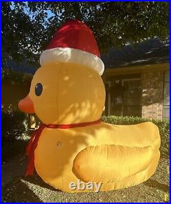 9.5 ft. Holiday Living Gemmy Christmas Rubber Ducky Lighted Inflatable Blow Up