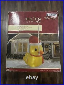 9.5 ft. Holiday Living Gemmy Christmas Rubber Ducky Lighted Inflatable Blow Up