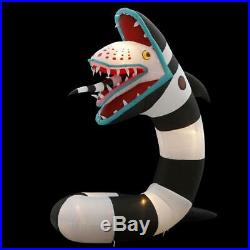 9.5 ft. Pre-Lit Inflatable Animated Beetlejuice Sandworm WB Airblown Halloween