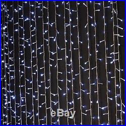 9.8ftx6.6ft 224 LED Christmas xmas String Fairy Wedding Curtain Light Pure White