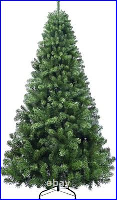 9 FT Unlit Realistic Green Spruce Artificial Holiday Christmas Tree and Stand