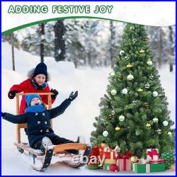 9 FT Unlit Realistic Green Spruce Artificial Holiday Christmas Tree and Stand