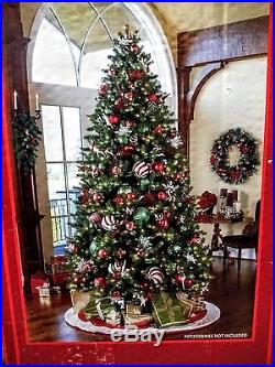 9 Feet Christmas Pre-Lit Artificial Evergreen Tree