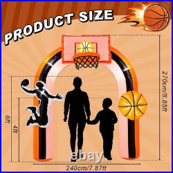 9 Ft Giant Basket Inflation Arch for Basketball Party Decorate with 1 Blower 9 Ft Giant Basket Inflation Arch for Basketball Party Decorate with 1 Blower