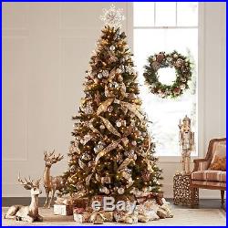 9 Ft Tall Grand Spruce Christmas Tree 800 LED Lights Quick Set Technology