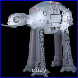 9′ Gemmy Airblown Inflatable Star Wars AT-AT Walker with Christmas Light Strings