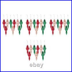 9 Pcs Shatterproof Xmas Ornaments Tree Taperedpendant Holiday Balls