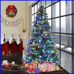 9′ Pre-Lit Artificial Christmas Tree Premium Hinged with 1000 LED Lights & Stand