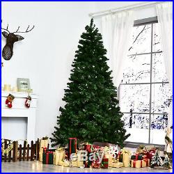 9' Prelit PVC Artificial Christmas Xmas Tree 900 Warm White LED 2028 Tip Green