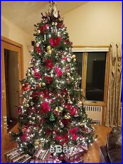 9 ft. Artificial Christmas Tree with Decorations