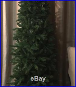 9 ft Christmas Artificial Fir Tree Pre-Lit 1100 Clear Light Stand Holiday Decor