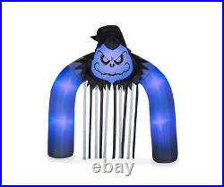 9′ft Halloween Gemmy Short Circuit Reaper Archway Airblown Inflatable Yard Deco