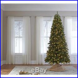 9 ft. Pre-Lit LED Grand Duchess Slim Pine Quick Set Artificial Christmas Tree wi
