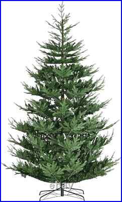 9ft Artificial Christmas Tree, 1939 Realistic Branches, Steel Base, Green